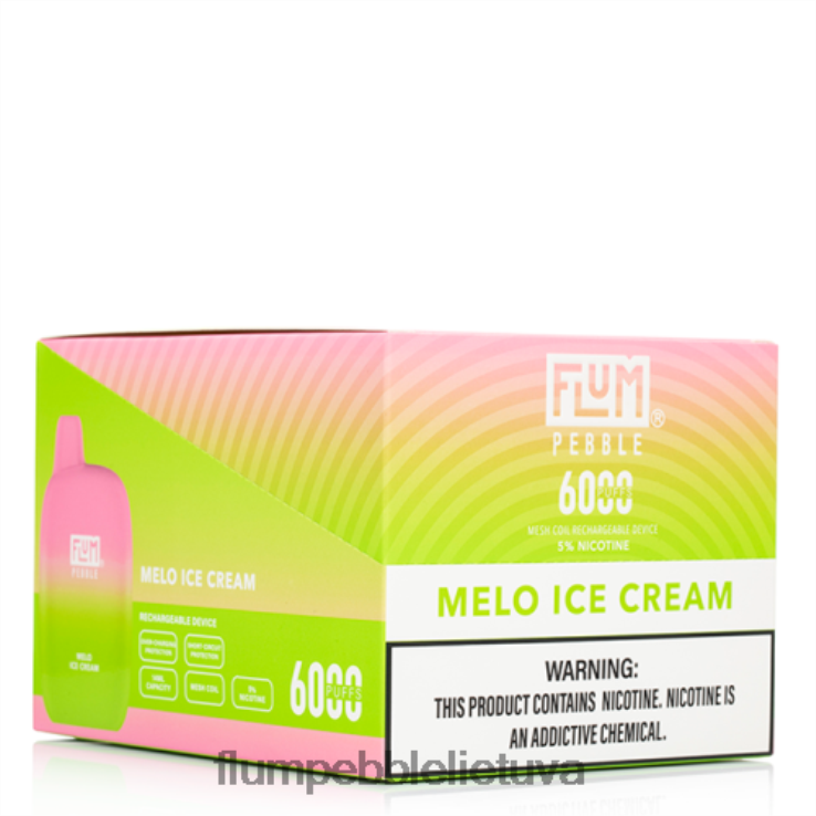 FLUM PEBBLES 6000 išpūtimų 10 pakelių melo ledai D24TT256 Flum Pebble Flavors Ranked
