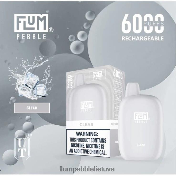 FLUM PEBBLES 6000 išpūtimų aišku D24TT222 Flum Pebble Vilnius