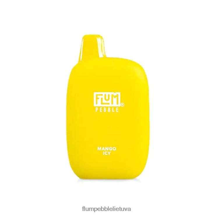 FLUM PEBBLES 6000 išpūtimų mango ledinis D24TT253 Flum Pebble Vape Lietuva