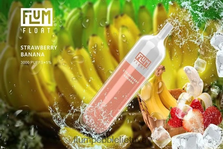 FLUM FLOAT 3000 išpūtimų braškinis bananas D24TT271 Flum Pebble Lietuva