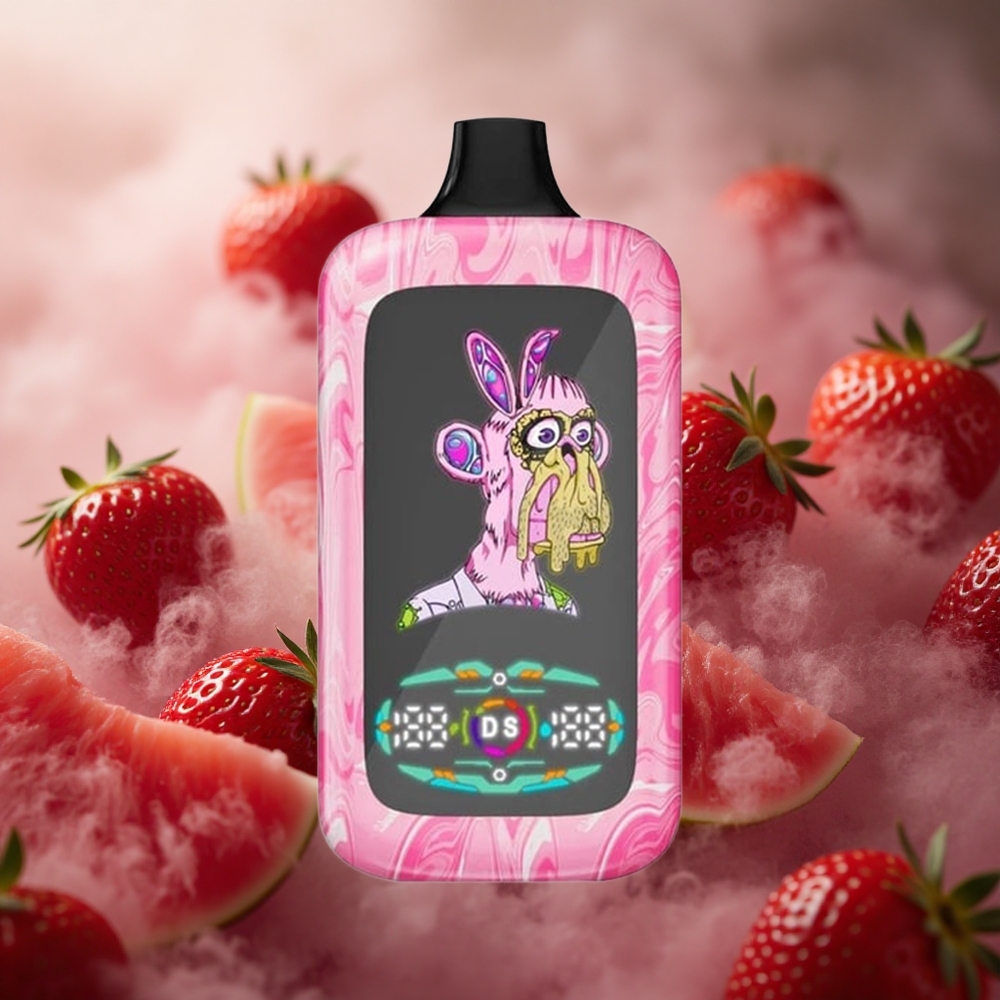 Fumot Digital Monkey 40000 Pūsų Braškė-Vandmelonas Dviguba Variklio Veiksena/Dviguba Tinklelio Apvija
