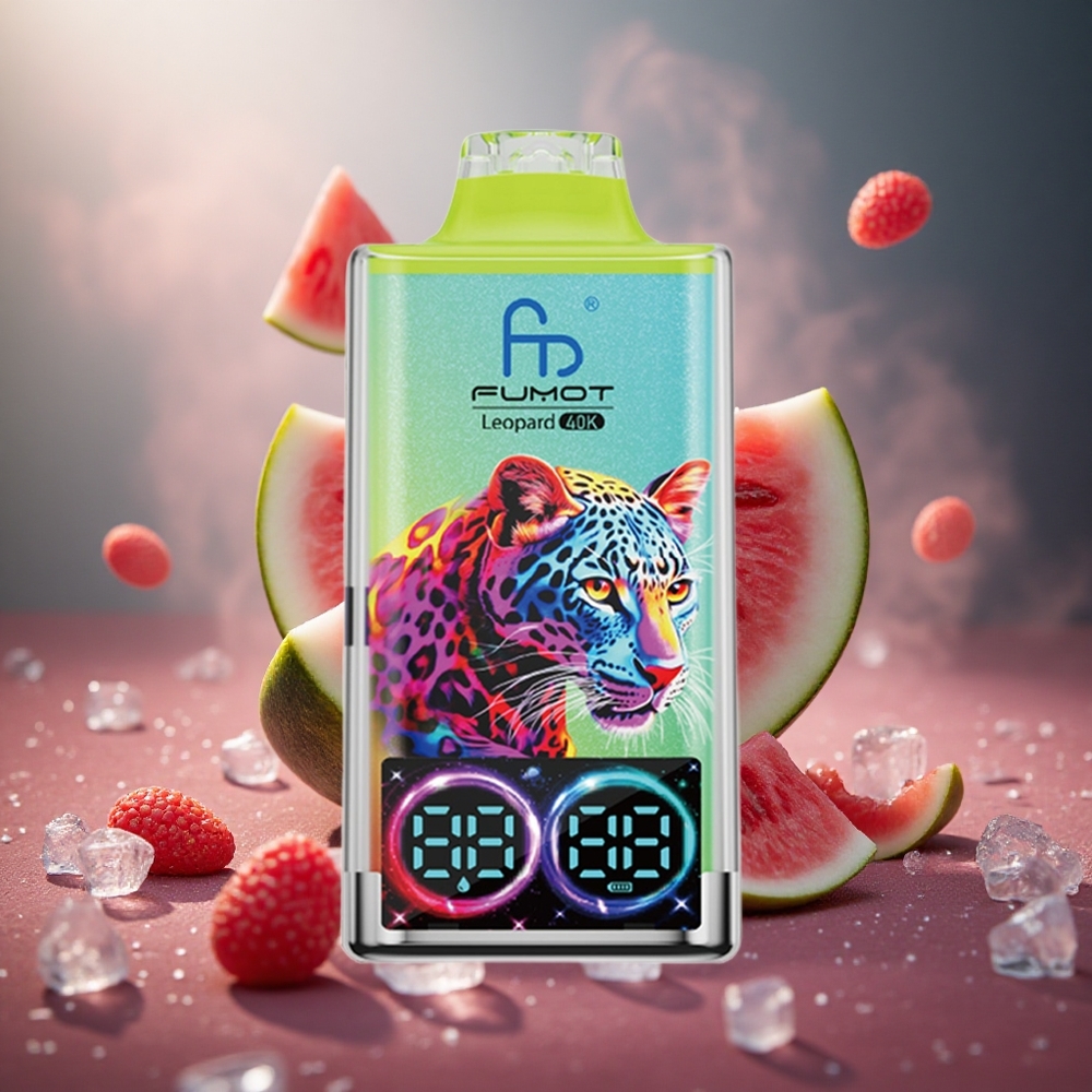 Fumot Leopard 40K Pūsų Vienkartinė Vape Arbūzas Ledas 700mAh Baterija Tipo C Įkrovimas