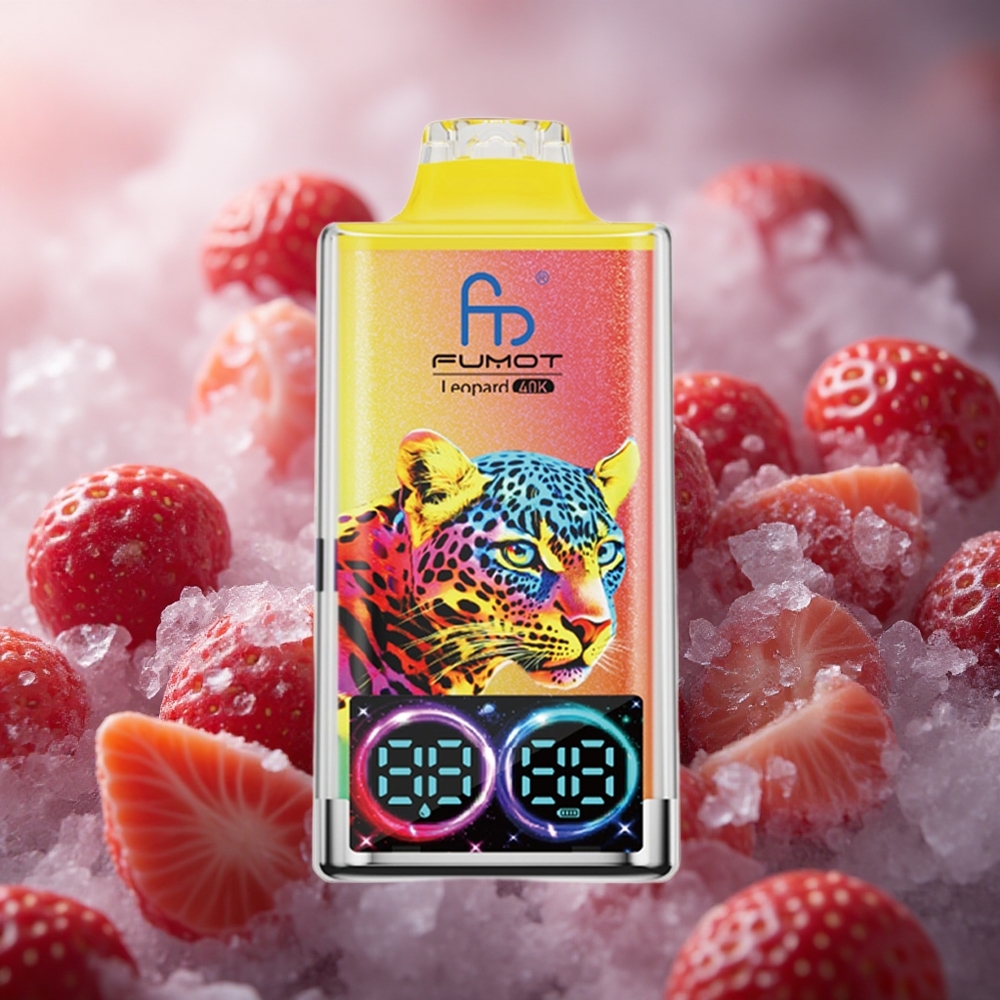 Fumot Leopard 40K Pūsos Vienkartinis Vape Braškės Ledas 700mAh Baterija 5% Nikotino