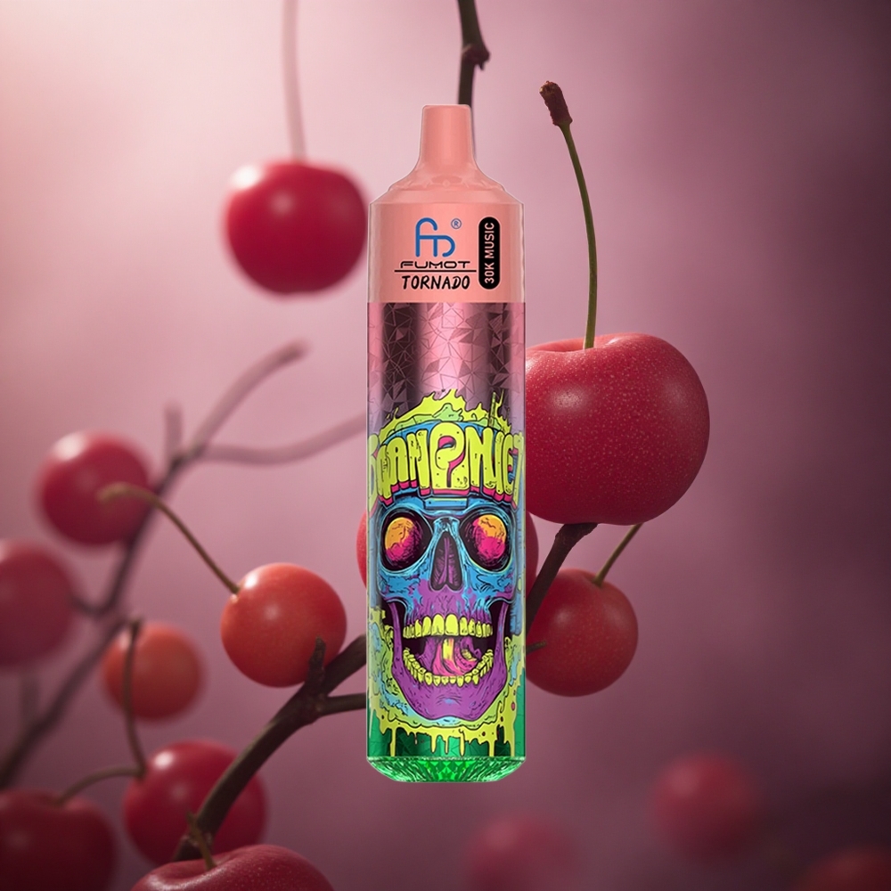 Fumot Randm Tornado 30000 Pūsų Trijų Vyšnių 30ml E-skysčio Talpa 5%