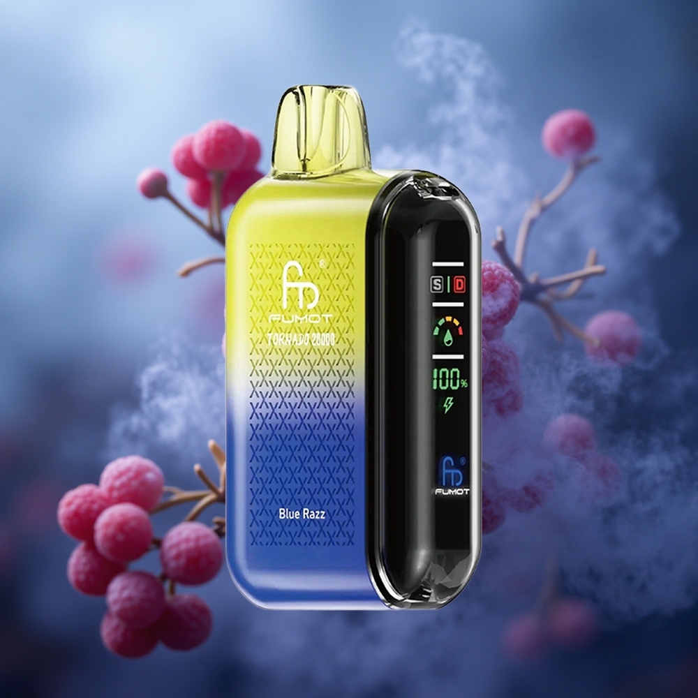 Fumot Tornado 20000 Pūkų Mėlynųjų Serbentų 20ml Talpa 850mAh Akumuliatorius