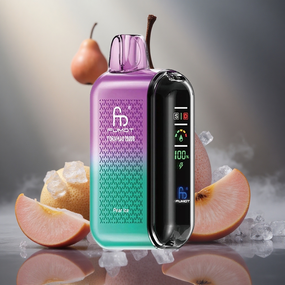 Fumot Tornado 20000 Pūsų Kriaušės Ledas 20ml Talpa 850mAh Baterija