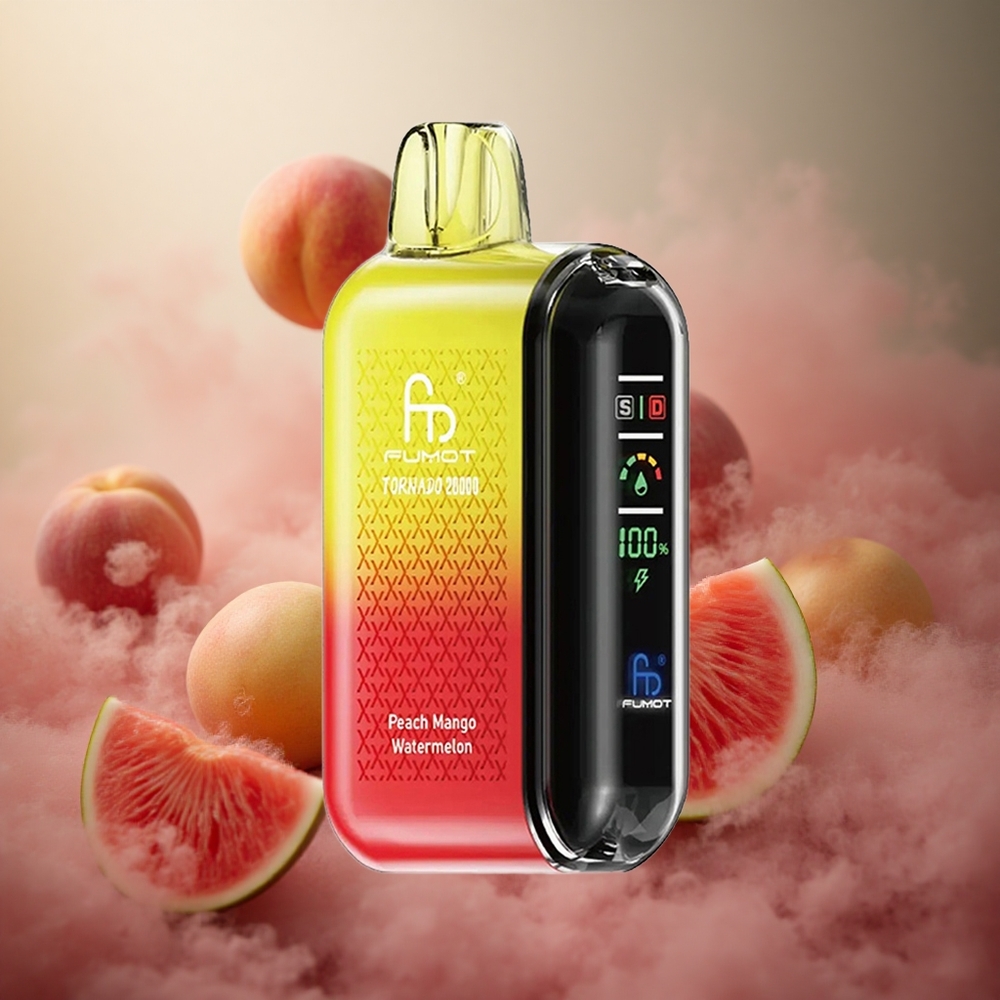 Fumot Tornado 20000 Pūsų Persikas Mango Arbūzas 20ml Talpa 850mAh Baterija