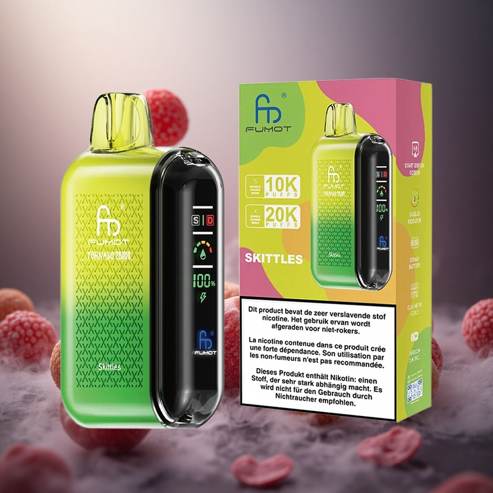 Fumot Tornado 20000 Pūsų Skittles 20ml Talpos 850mAh Baterija