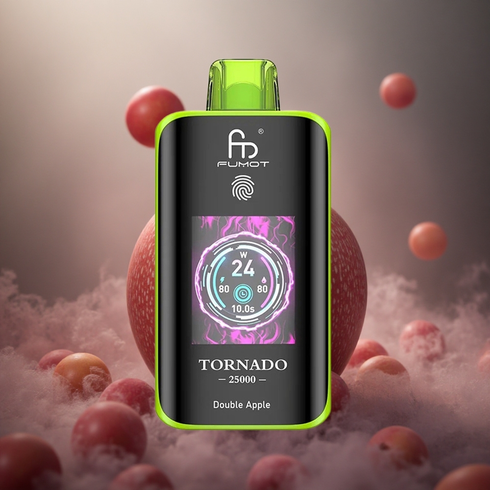 Fumot Tornado 25000 Pūsų Dviguba Obuolys 700mAh Akumuliatorius 20ml Skystis