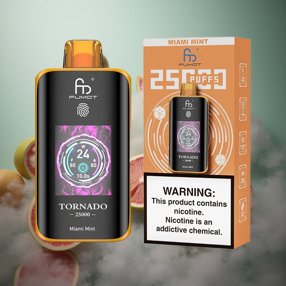 Fumot Tornado 25000 Pūsų Majamų Mėtų 700mAh Akumuliatorius 20ml E-skimas
