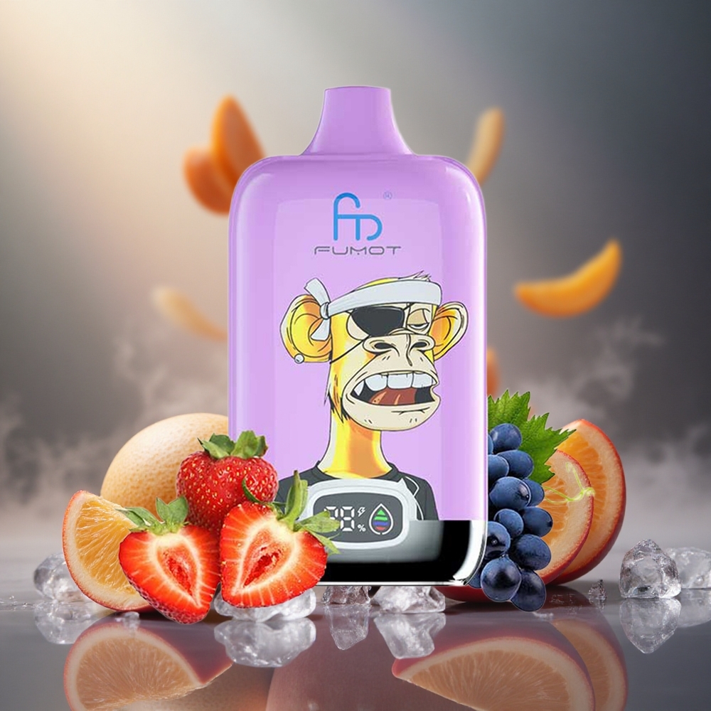 Fumot Tornado Skaitmeninė Dėžutė 12000 Pūkštelių Mango Su Ledu 20ml Skystis 67g Svoris