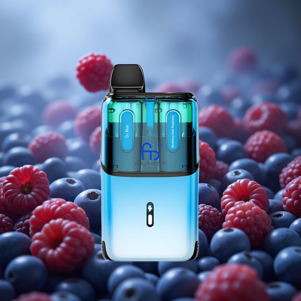 Fumot Ultra T32000 32000 Dūmai 24ml Mėlynasis Mėlynių Uogų ir Rūgščių Aviečių