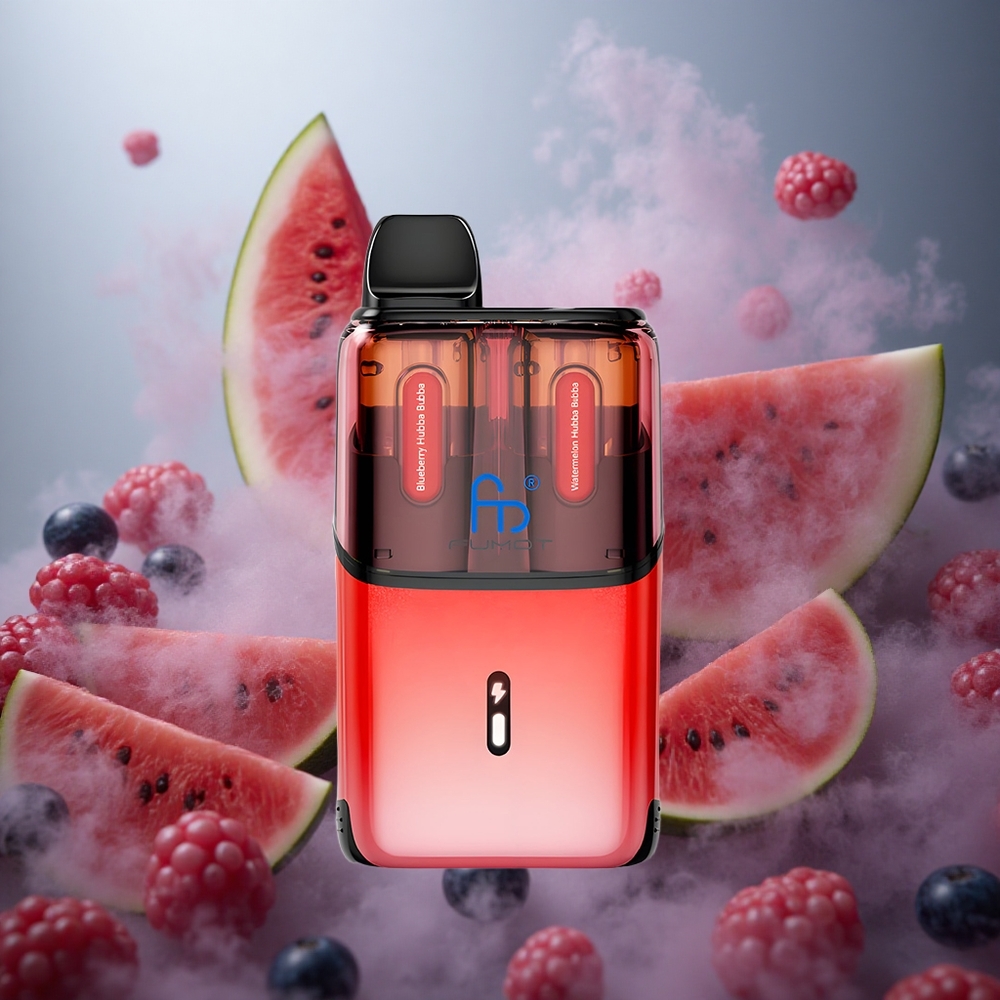 Fumot Ultra T32000 32000 užsikimšimų Mėlynųjų serbentų Hubba Bubba - Arbūzo Hubba Bubba 800mAh Baterija ir 24ml Skysčio