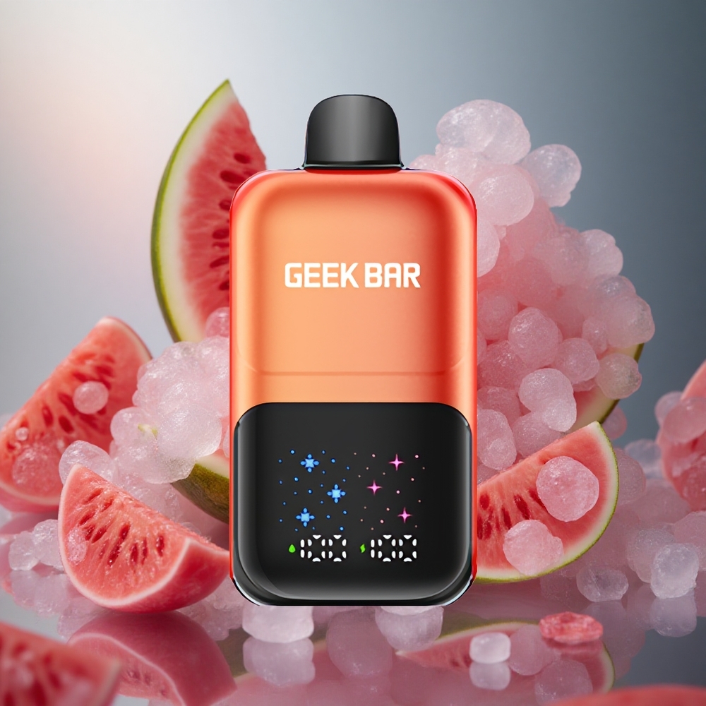 GEEK BAR 2GO 50000 Pūkštelių Arbūzas Kramtomoji Guma Ledas Didelis Ekranas Dviguba Talpa 20ml