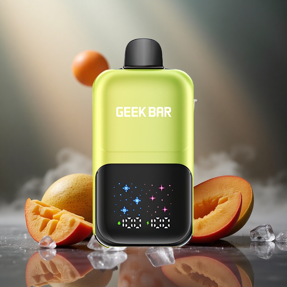GEEK BAR 2GO 50000 Pūsų Meksikos Mango Ledas Interaktyvus Didelis Ekranas Dviguba Talpa