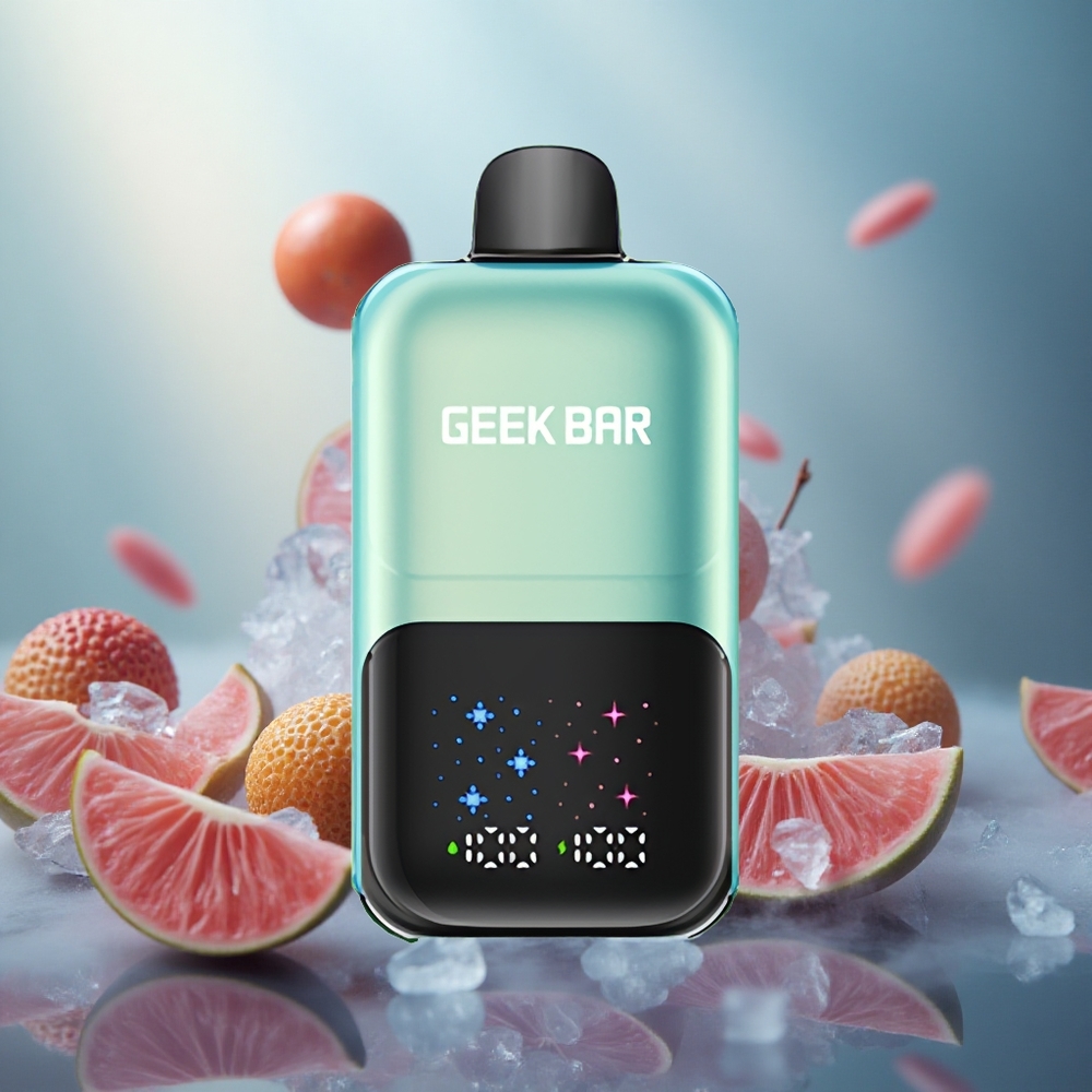GEEK BAR 2GO 50000 Potūkiai 20ml Mėtų Ledas Interaktyvus Didelis Ekranas