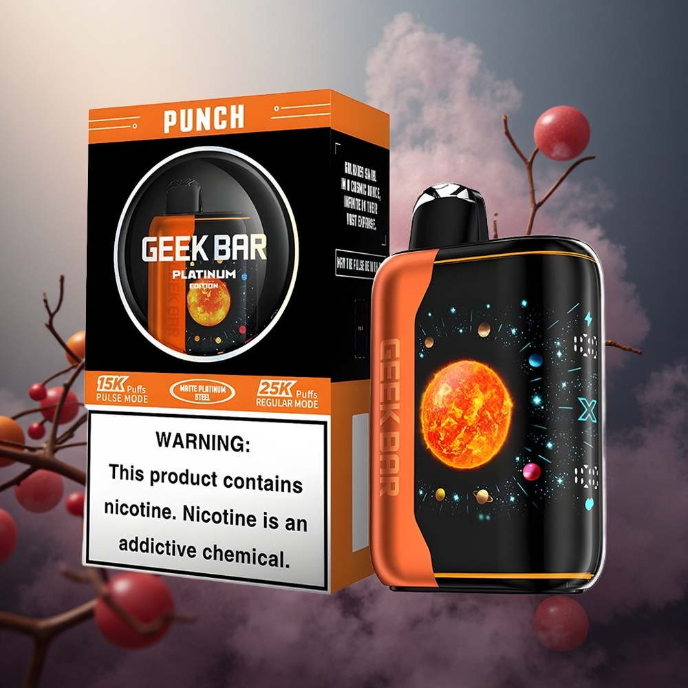 GEEK BAR Platinum 25000 Pūkų 20ml E-skysčio Talpa Punch