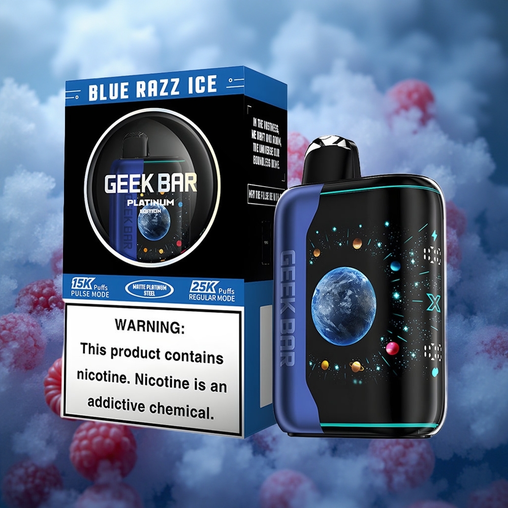 GEEK BAR Platinum 25000 Pūsų 20mL Mėlynųjų Serbentų Ledas