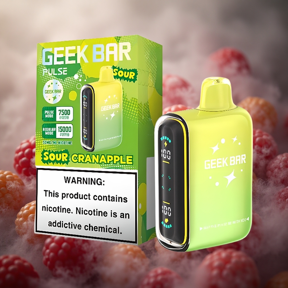 GEEK BAR Pulse 15000 Pūsų 16ml E-skysčio Talpa Rūgščiosios