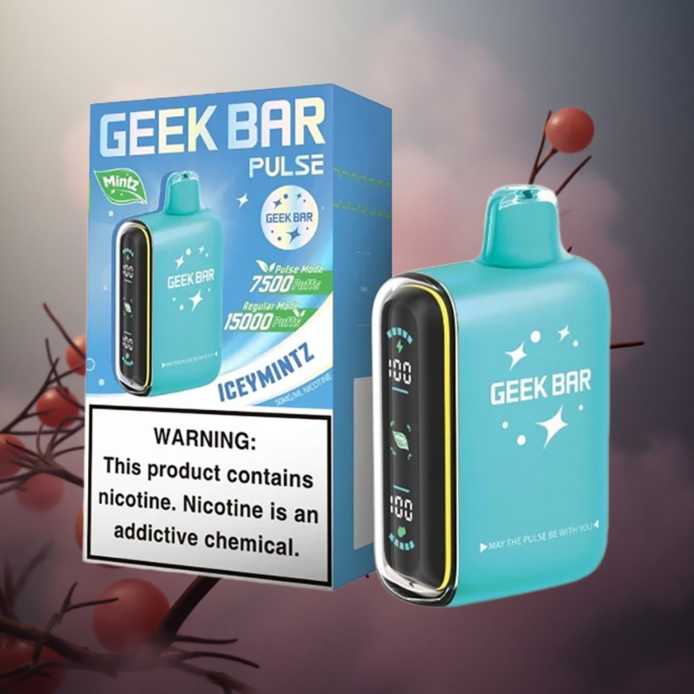 GEEK BAR Pulse 15000 Pruškų 16ml E-skysčio Talpa Mėtų Leidimas