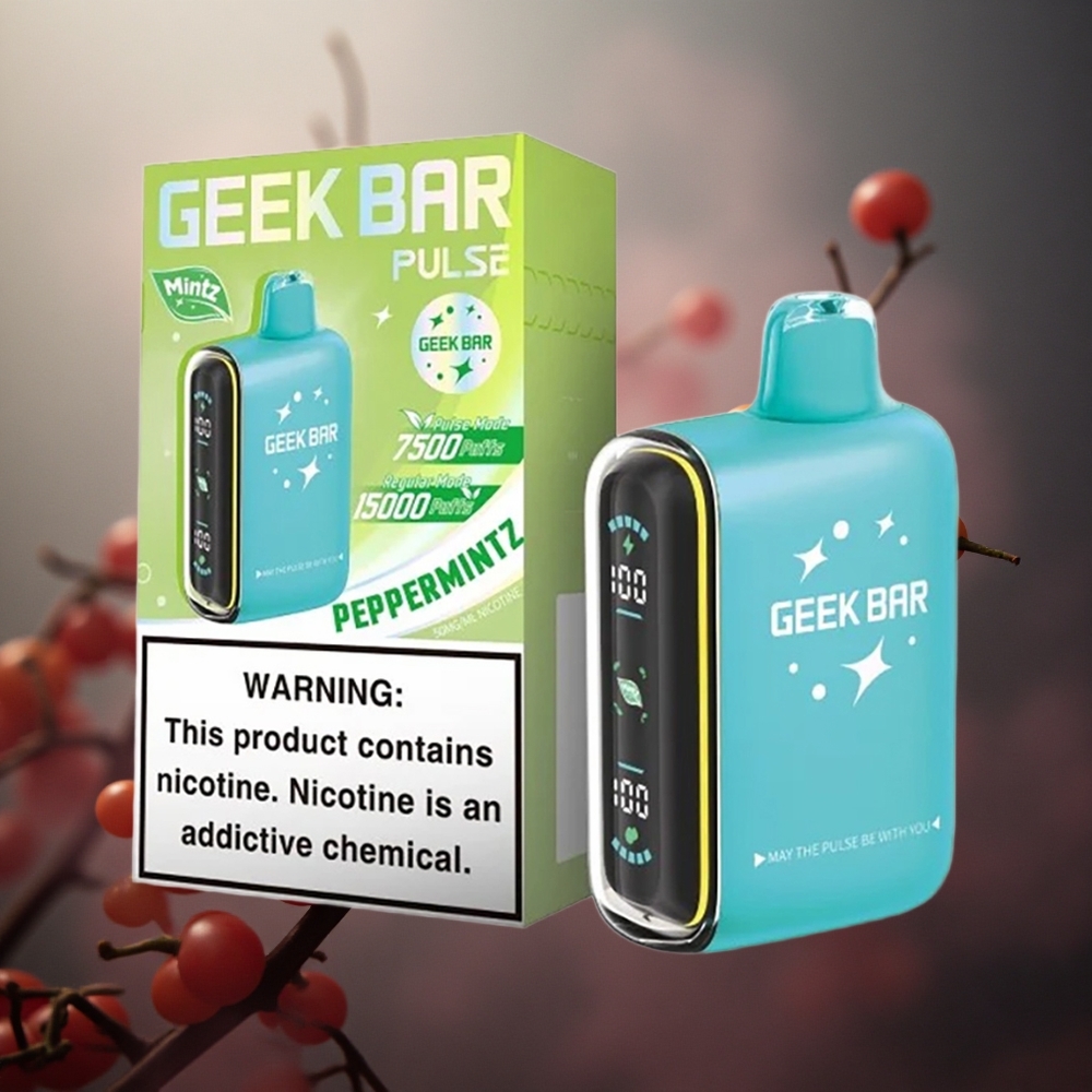 GEEK BAR Pulse 15000 Pruškų 16ml E-skysčio Talpa Mėtų Leidimas