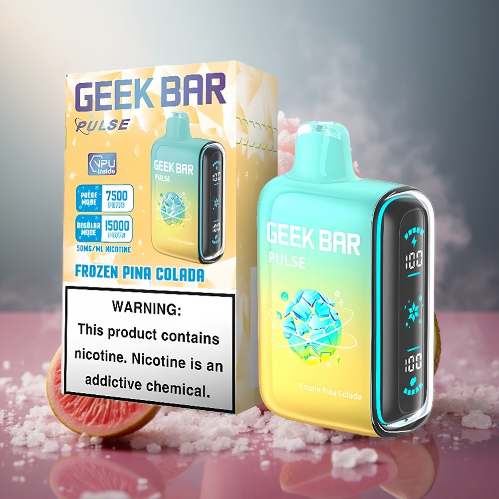 Geek Bar Pulse 15000 Pūkų 16ml E-skysčio Talpa Šaldytas