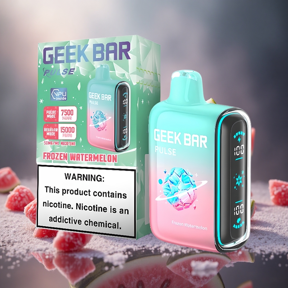 Geek Bar Pulse 15000 Pūkų 16ml E-skysčio Talpa Šaldytas