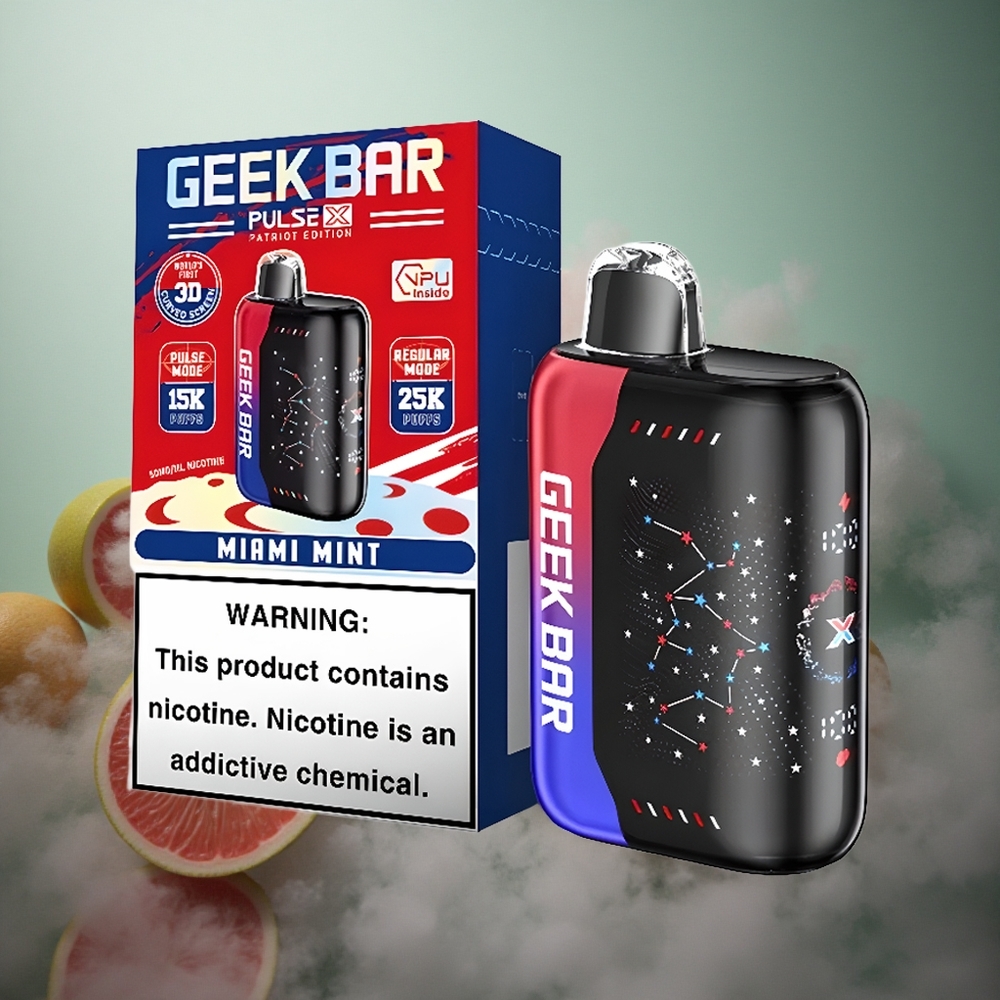 GEEK BAR Pulse X 25000 Pruokimų 18ml E-skysčio Talpa Patriotų Leidimas