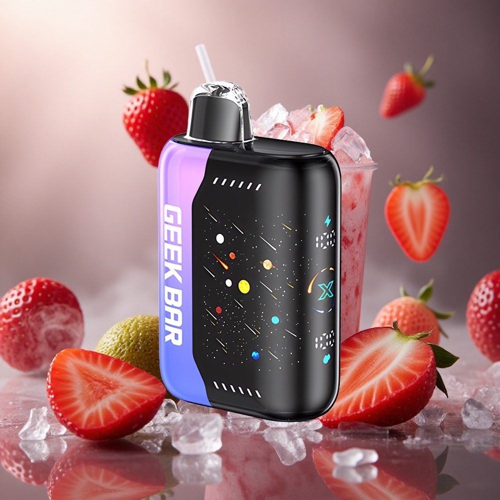 GEEK BAR Pulse X 42K Puffų 820mAh Greitai Įkraunama Meteor Edition Braškė-Kiwi Ledas