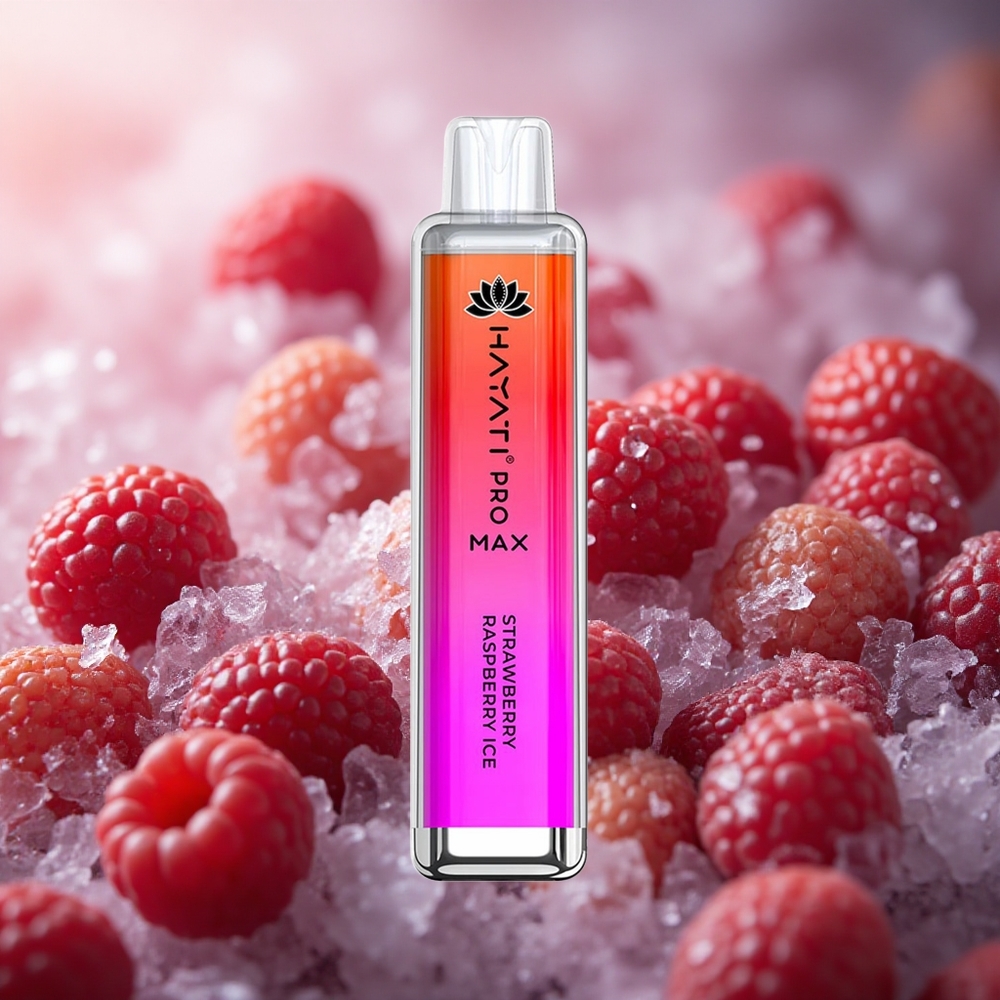 Hayati Pro Max 4000 Dūmai Vienkartinis Vape Braškė Avietė Ledas 2% Nikotino 1400mAh Baterija
