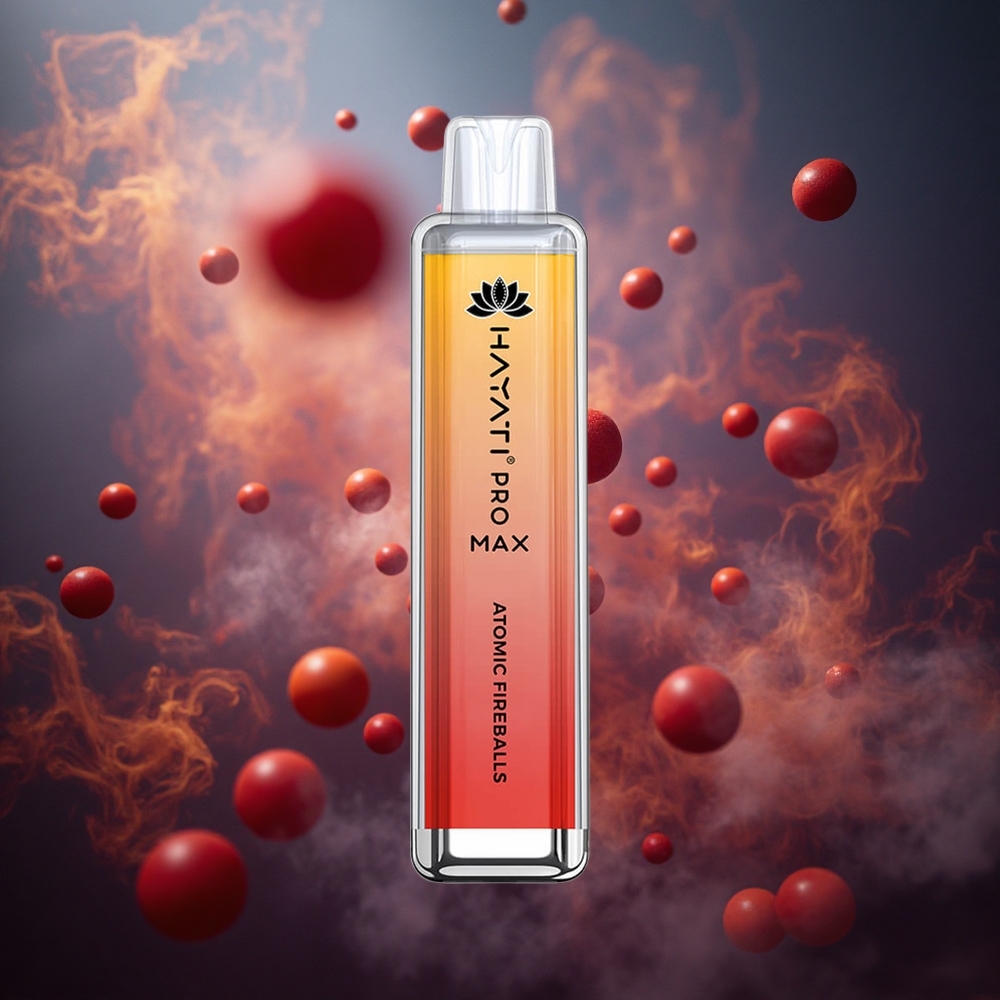 Hayati Pro Max 4000 Pūkų Vienkartinis Vape Atominės Ugnies Gūžtys 2ml Bakas su 10ml Automatiniu Papildymu 5% Nikotino
