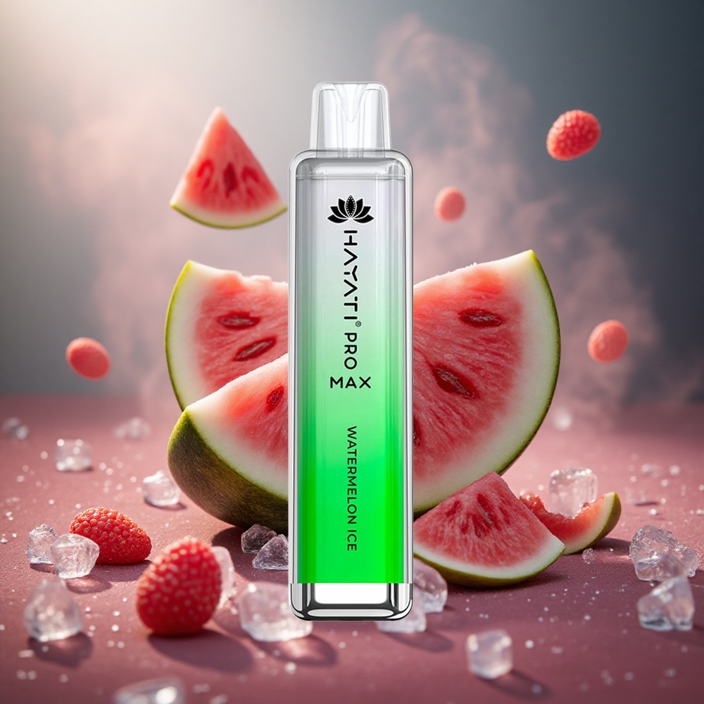 Hayati Pro Max 4000 Pūkštelių Vienkartinis Vape Arbūzo Ledas su 2ml Talpa ir 1400mAh Baterija