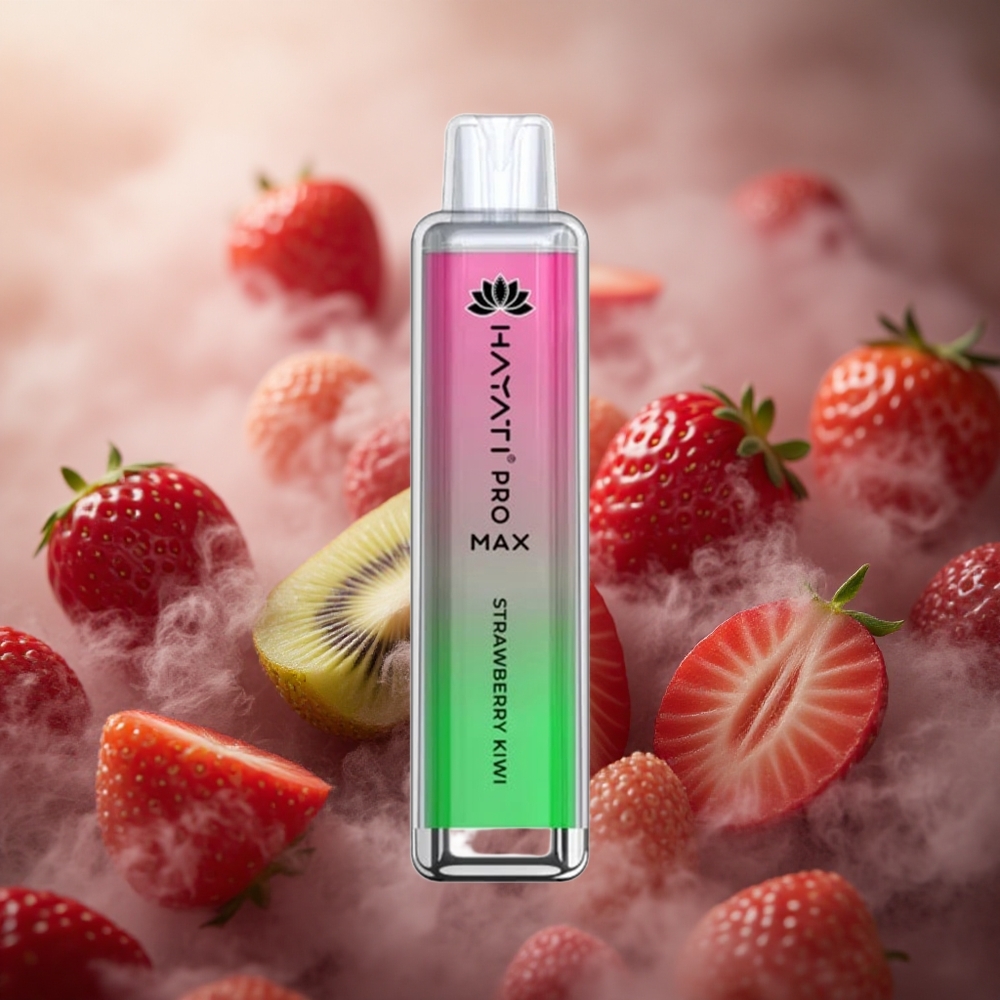 Hayati Pro Max 4000 Potempiai Vienkartinis Vape Braškė-Kiwi 2% Nikotino Stiprumas 1400mAh Baterija