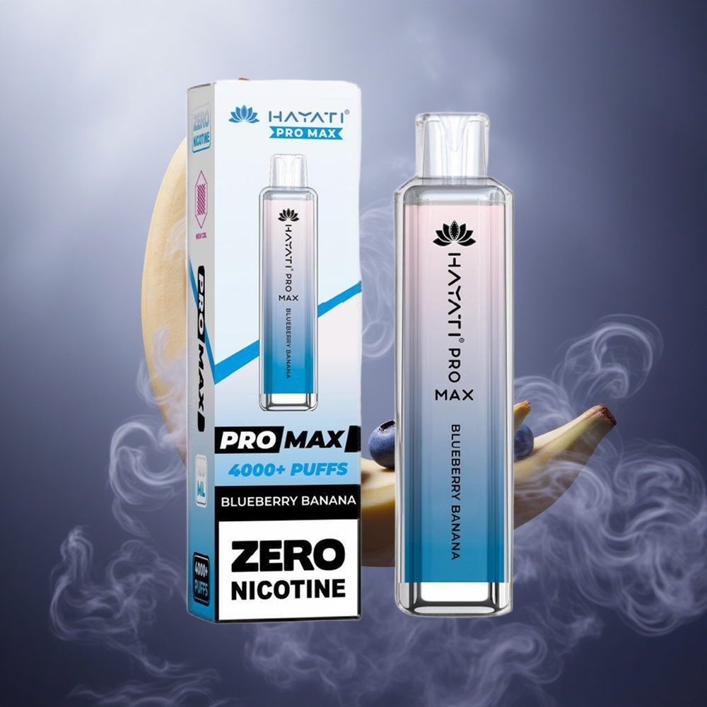 Hayati Pro Max 4000 Potepiai Mėlynės Bananas 1400mAh Akumuliatorius 2ml Bakas