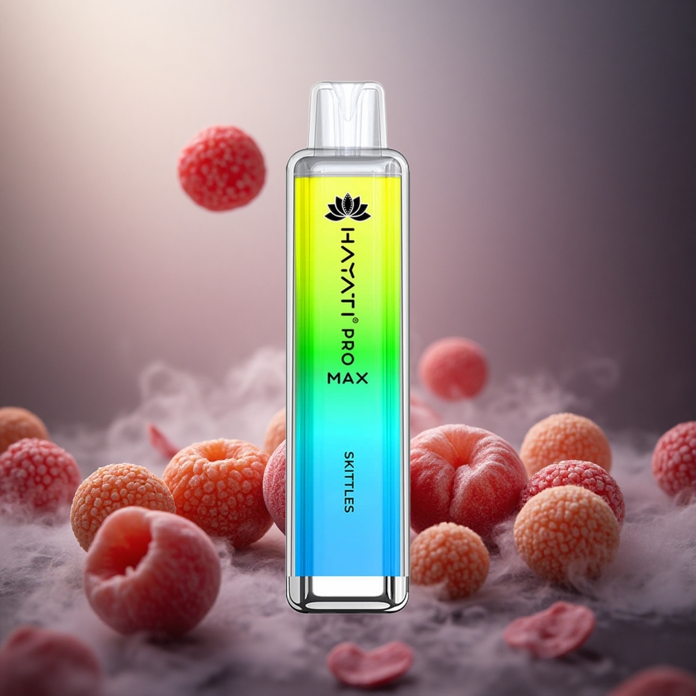 Hayati Pro Max 4000 Potepiai Vienkartinis Vape Skittles 5% Nikotino Stiprumas 1400mAh Baterija
