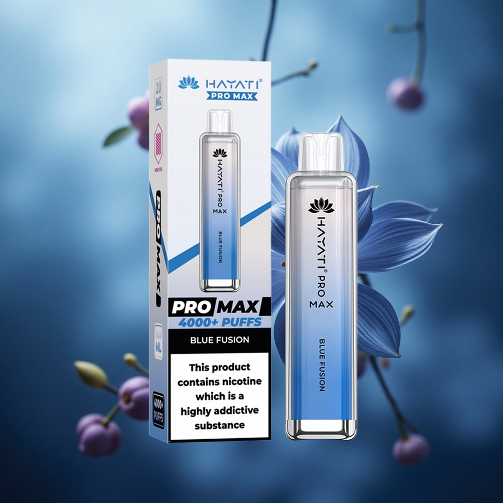 Hayati Pro Max 4000 Pruokų Vienkartinis Vape Mėlyna Fuzija 2ml Bakas su 1400mAh Baterija