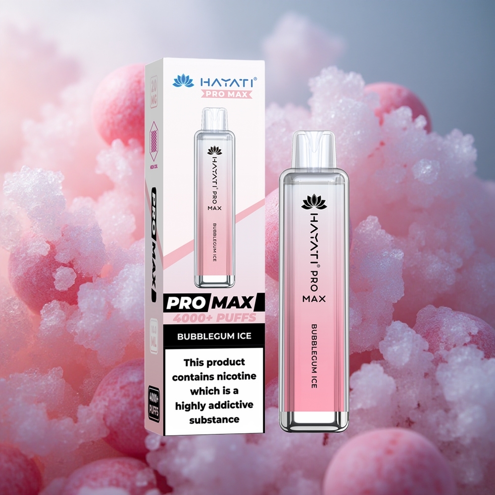 Hayati Pro Max 4000 Puftų Vienkartinis Vape Sūrio Ledas 2ml bakas su 10ml automatinio papildymo