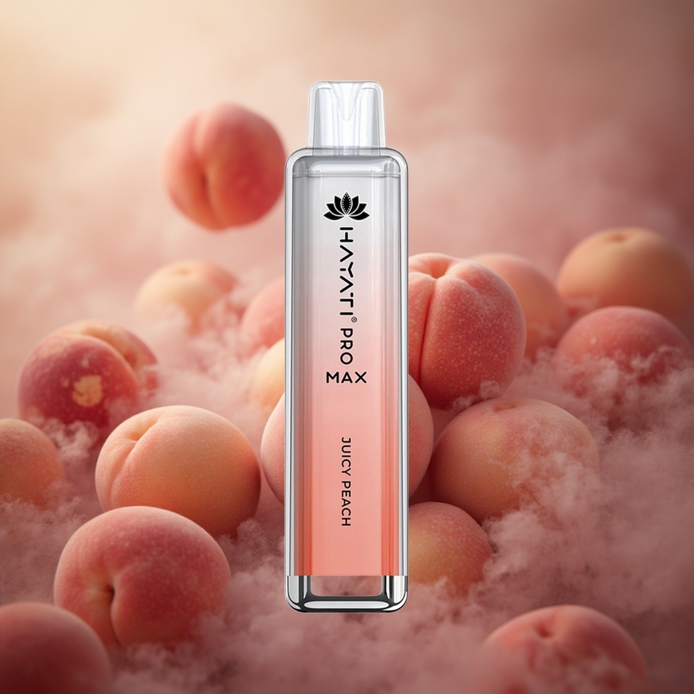 Hayati Pro Max 4000 Ugutimų Vienkartinis Vape Sultingas Persikas su 2% Nikotino ir 1400mAh Baterija