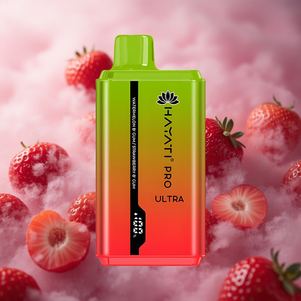 Hayati Pro Ultra 15000 Pūkų Arbūzas Burbulų Guma 2 12ml Talpos 2% Nikotino