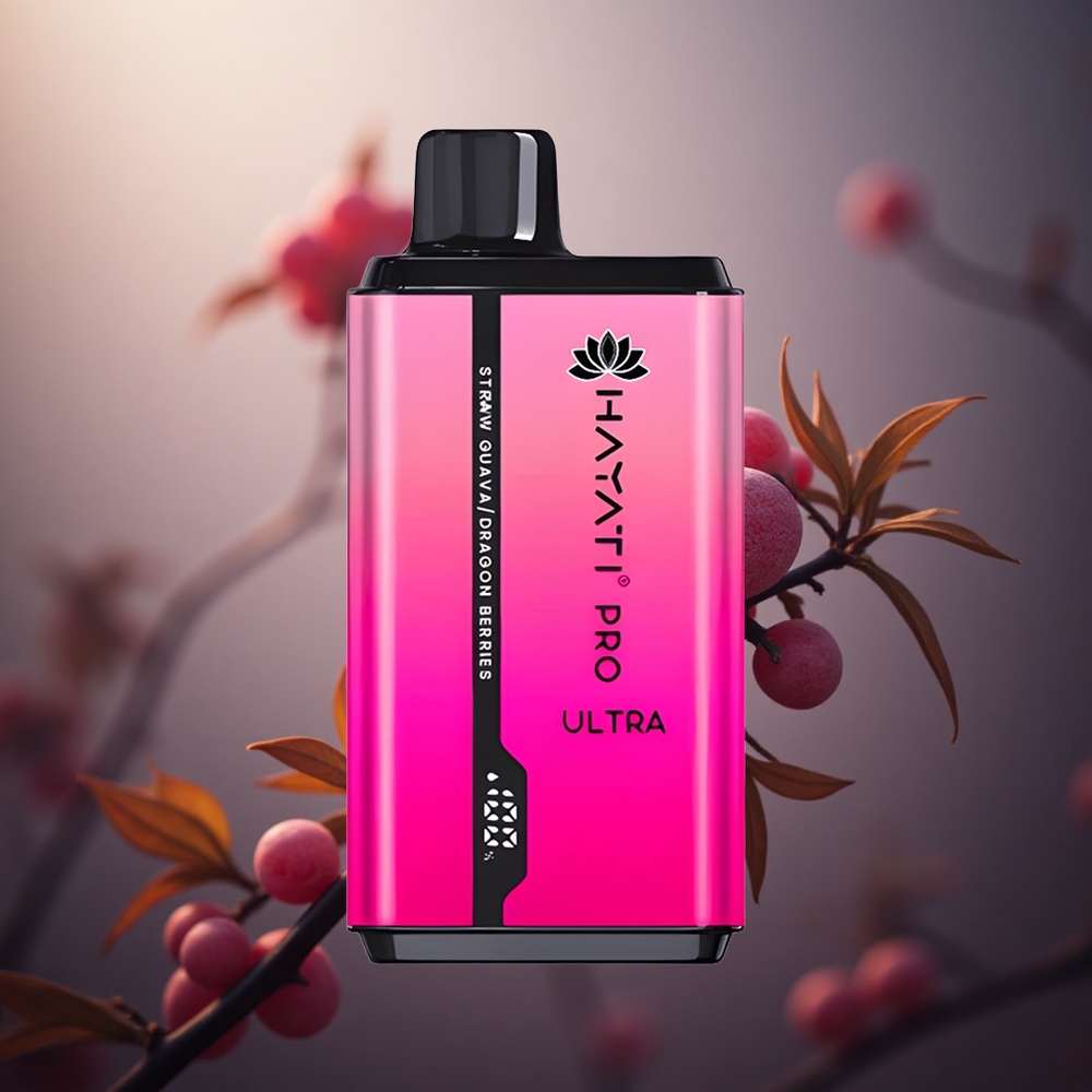 Hayati Pro Ultra 15000 Pūkų Braškės Guavos 24ml 850mAh