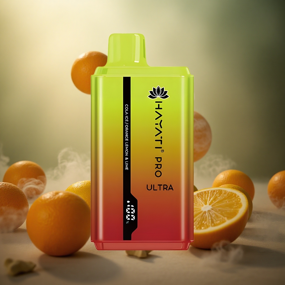 Hayati Pro Ultra 15000 Pūkų/Kolonos Ledas 24ml E-skysčio Talpa 2% Nikotino