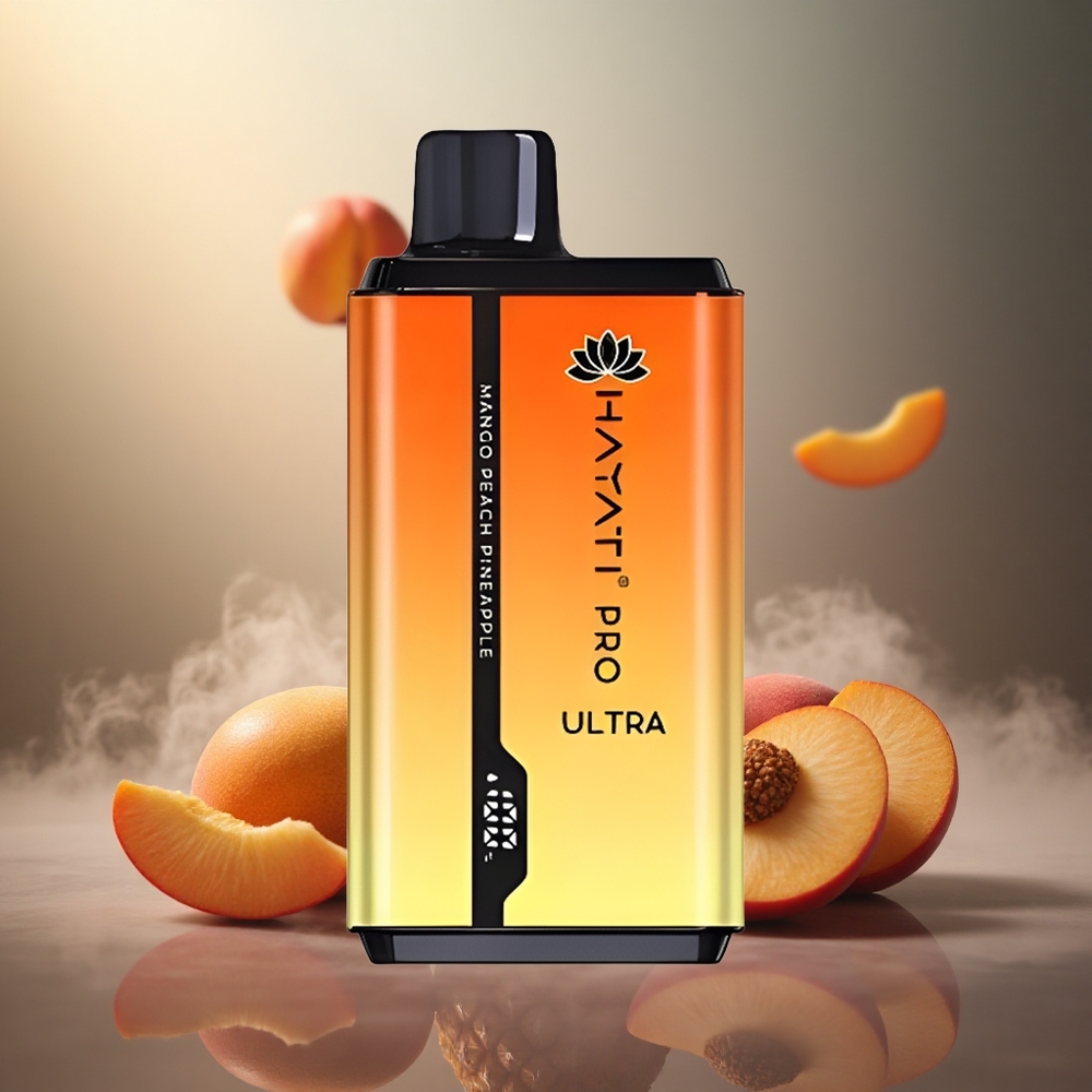 Hayati Pro Ultra 15000 Pūsų Mango Persikų Ananasas 850mAh 24ml E-skysčio Talpa