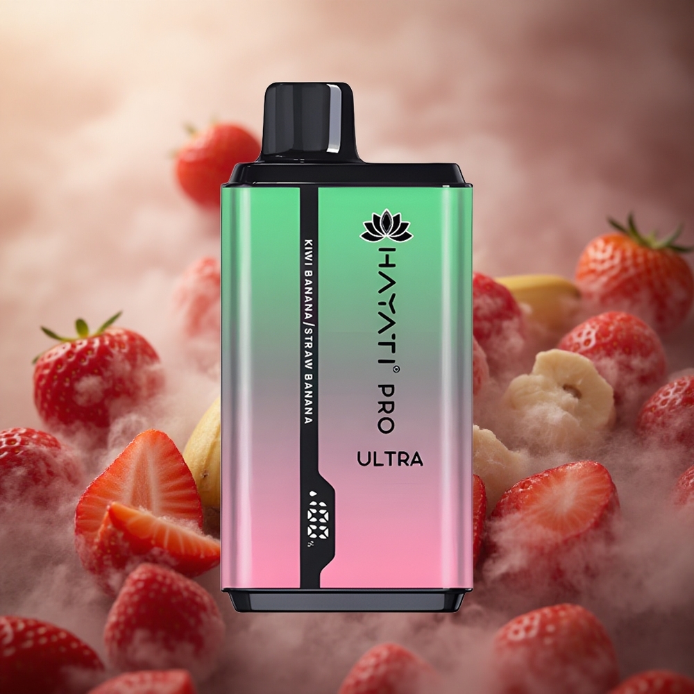 Hayati Pro Ultra 15000 Prušimų Kiwi Bananas 850mAh 24ml