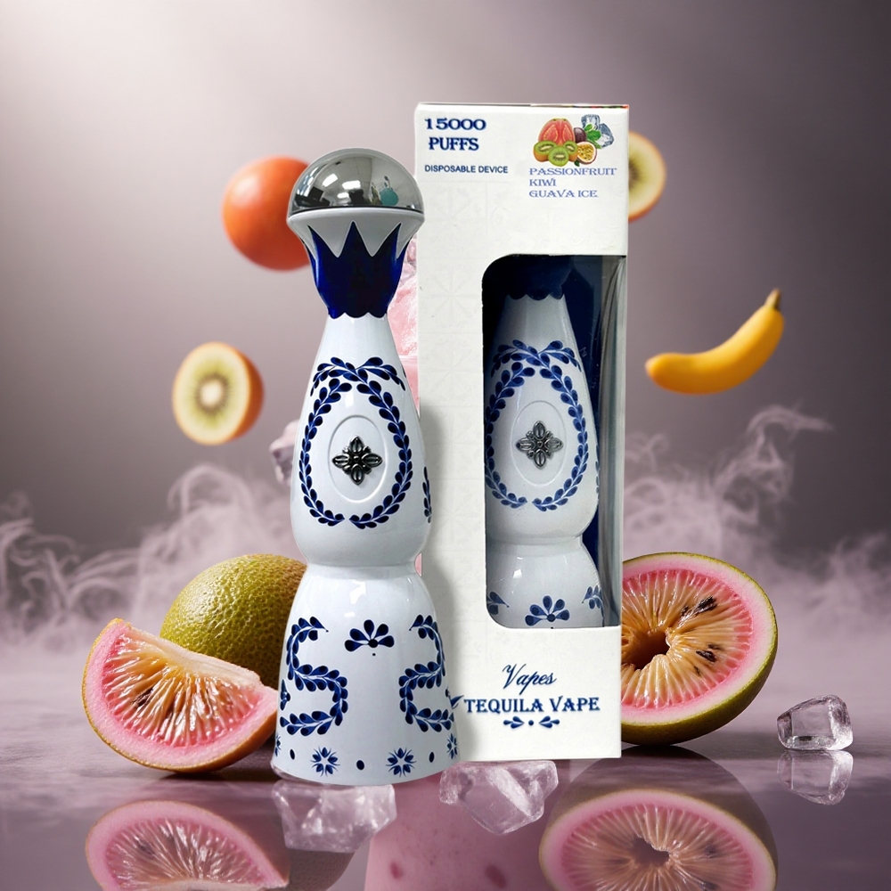 Humo Azul 15000 Pruokai Passionfruit Kiwi Guava Ledas 20mL 5% Nikotino