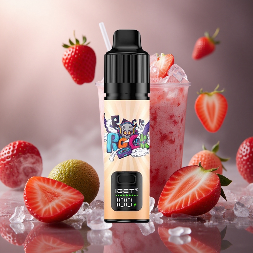 IGET BAR PLUS 10000 Pūkų 950 mAh Braškė-Kiwi Ledas Vienkartinis Vape