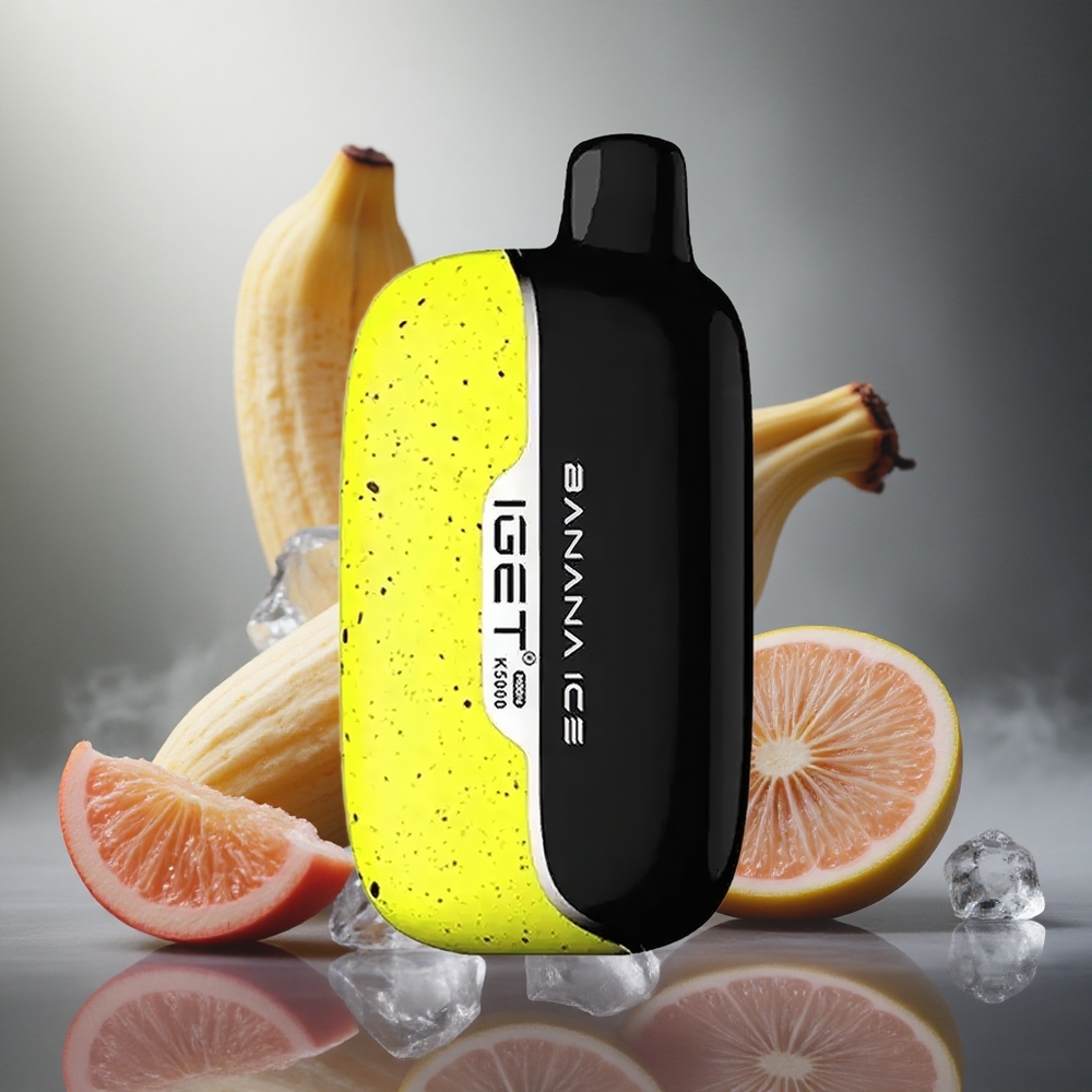IGET Moon 5000 Pūkų Bananinė Ledinė K5000 PC 1.35 Ohm