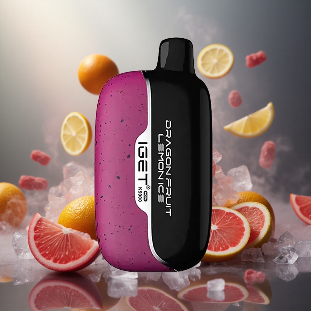 IGET Moon 5000 Pūkų Drago Vaisiaus Citrinos Ledas PC 1.35 Ohm