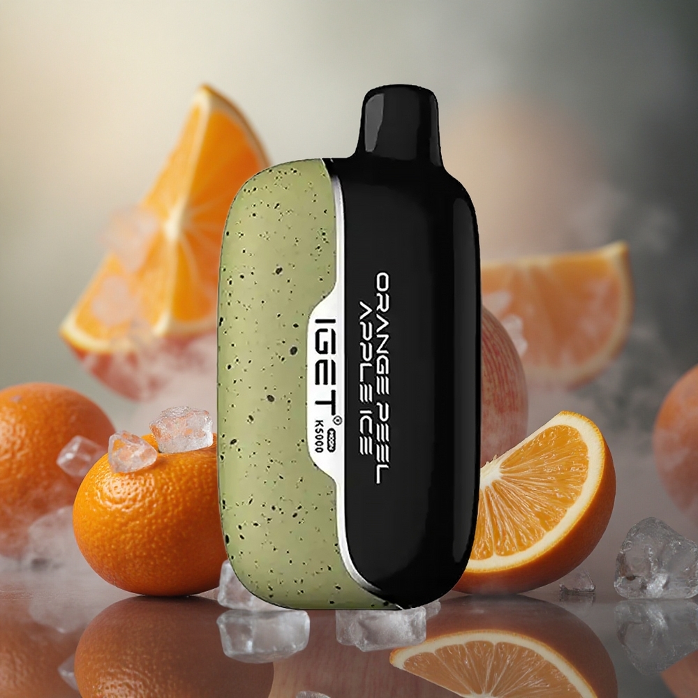 IGET Moon 5000 Pufų Apelsino Žievės Obuolių Ledas PC 1.35 Ohm