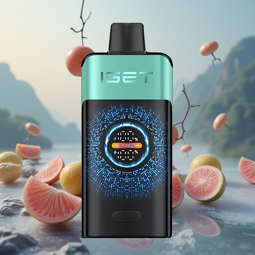 IGET ONE 12000 Pūsų Kalnų Šaltinio Mėtos Ledas Vienkartinis Vape Didelis Išlenktas Spalvotas Ekranas 2700 mAh Baterija
