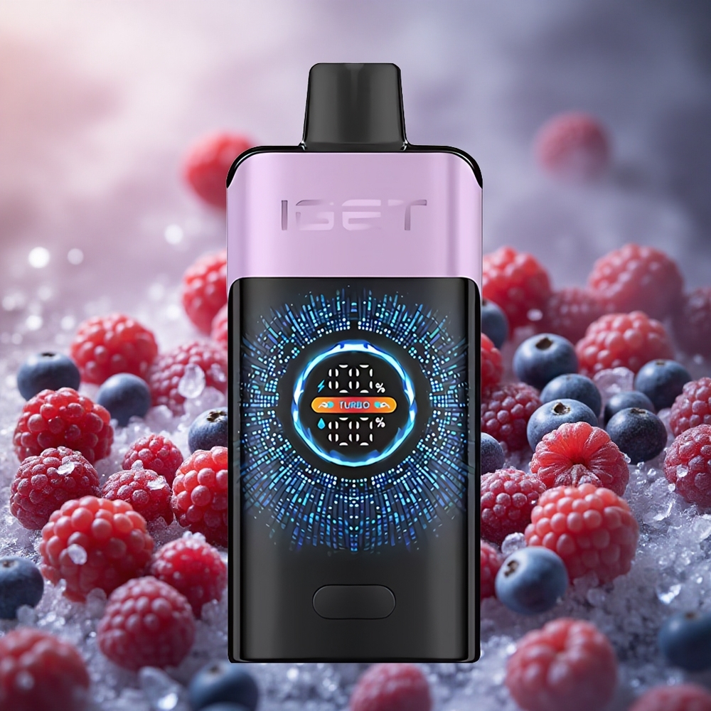 IGET ONE 12000 Pūsų Vienkartinis Vape Mišrios Uogos Ledas 2700 mAh Baterija ir 118.9 g Svoris